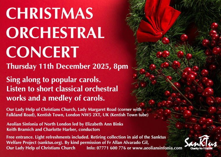 Christmas Orchestral Concert, 11 December 2025, 8pm